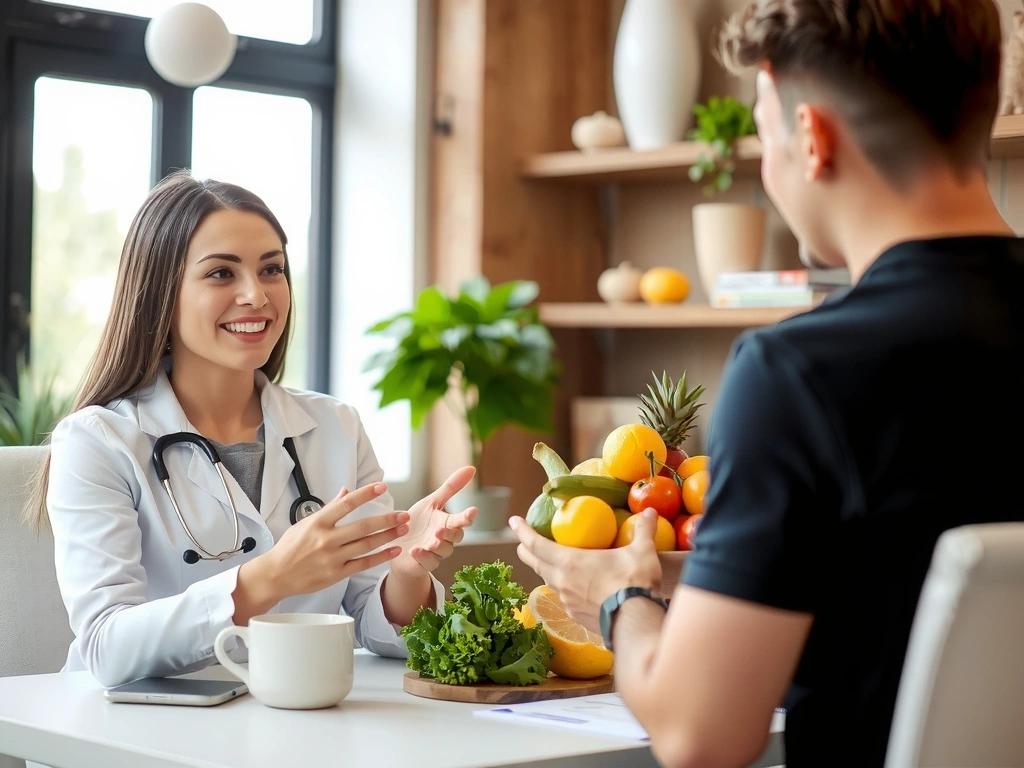 Beratungsgespräch über individuelle Ernährungsberatung